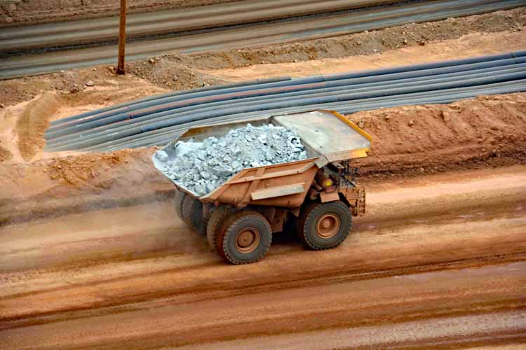 open-pit copper mine